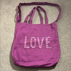 Purple Love Tote Bag
